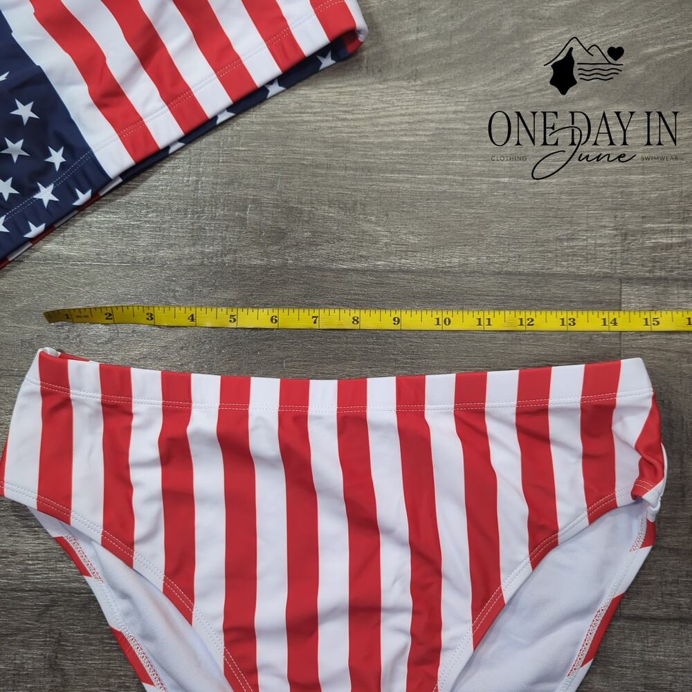 CharmLeaks High Waist Crop Bikini Swimsuit Size XL - Picture 2 of 4
